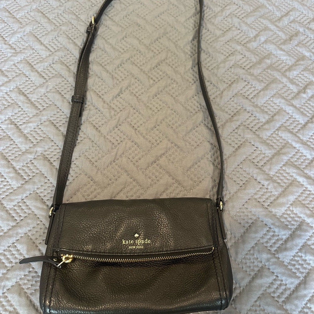 Kate Spade Black Leather Crossbody Bag